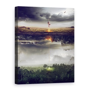 Tablou canvas - Salveaza Lumea, Persoana, Peisaj, Speranta, Jungla, 50 x 70 cm