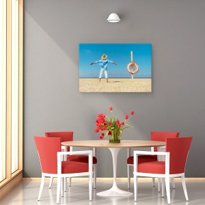 Tablou canvas - Sarbatori, Plaja, Sarbatori, Vacanta, Palarie, 40 x 60 cm - Img 4