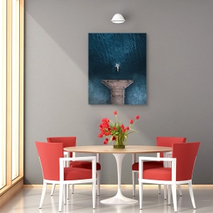 Tablou canvas - Sari, Lac, Apa, Om, Sport, 60 x 75 cm - Img 4