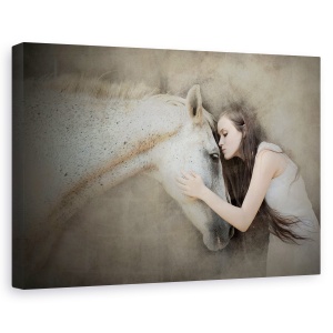 Tablou canvas - Sarut, Model, Femeie, Portret, 40 x 60 cm