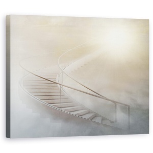 Tablou canvas - Scara Spre Rai, Textura, Soare, Raiul, Nori, 60 x 75 cm