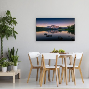 Tablou canvas - Serenitate, Canada, Stancosi, Banff, Munte, Lac, 50 x 80 cm - Img 4