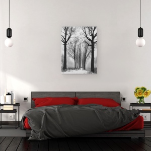 Tablou canvas - Si Apoi Vine Iarna, Belgia, Flandra, Canale, Ceata, Zapada, 60 x 80 cm - Img 3