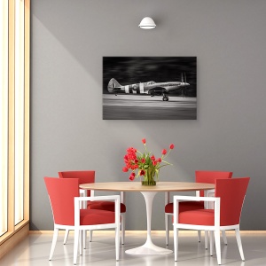 Tablou canvas - Spitfire Mk Xix, Militar, Aeronava, Avion, Elice, Elice, 60 x 90 cm - Img 4