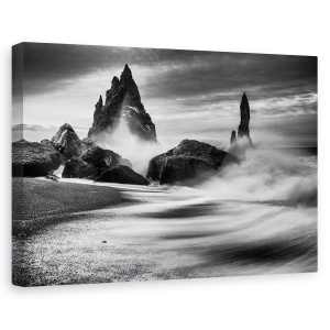 Tablou canvas - Stanci Islandeze, Vik, Mono, 60 x 90 cm