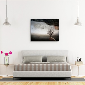 Tablou canvas - Stare De Spirit De Toamna, Par, Ireal, Imaginatie, Vis, 60 x 75 cm - Img 3