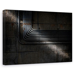 Tablou canvas - Sub Podul Brooklyn, Tevi, Brooklyn, Podul Brooklyn, Teava, Industrie, 60 x 90 cm