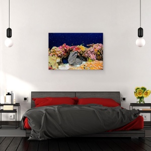 Tablou canvas - Sub Stea, Sub Apa, Profund, Ocean, Mare, Viu, 40 x 60 cm - Img 3