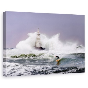 Tablou canvas - Surfer, Actiune, Surfer, Bord, Val, 60 x 90 cm