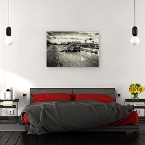 Tablou canvas - Taxi Havana, Masina, Vehicul, Transport, 60 x 90 cm - Img 3