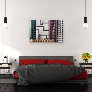 Tablou canvas - Tetris Colosal, New York, Oras, Arhitectura, 80 x 120 cm - Img 3