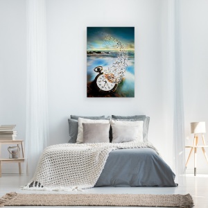 Tablou canvas - Timp Pierdut, Manipulare, Disparitie, Ceas, 60 x 90 cm - Img 3