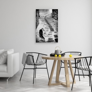 Tablou canvas - Timpul Infruntarii, Pisica, Strada, Vechi, Lupta, Pisici, 40 x 60 cm - Img 4