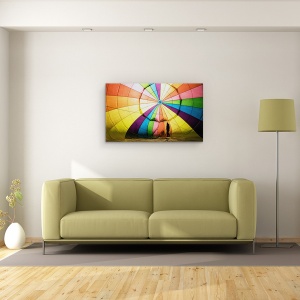 Tablou canvas - Tinta, Silueta, Abstract, Geometrie, Simetrie, Forme, 50 x 80 cm - Img 2
