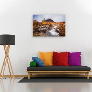 Tablou canvas - Toamna In Glencoe, Glencoe, Scotia, Toamna, Buachaille, Munte, 60 x 90 cm - Img 2