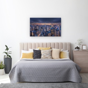 Tablou canvas - Top, Manhattan, Apus De Soare, Cer, Oras, Cladire, 50 x 80 cm - Img 3