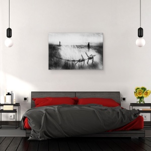 Tablou canvas - Tristetea Va Dura Pentru Totdeauna, Imagine, Figuri, Persoana, Doamna, Barbat, 80 x 120 cm - Img 3
