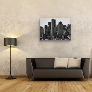 Tablou canvas - Turnuri, Arhitectura, Peisaj Urban, Oras, Zgarie Nor, 75 x 100 cm - Img 2