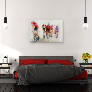 Tablou canvas - Ultima Tura, Actiune, Icm, Miscare, Expunere Lunga, Blurat, 60 x 90 cm - Img 3