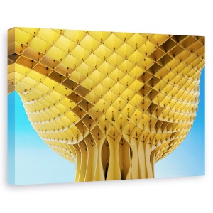 Tablou canvas - Umbrela De Soare, Parasolar, Lemn, Sevilla, Parasolar, Ciuperci, 40 x 60 cm