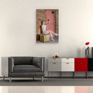 Tablou canvas - Un Autoportret Vechi, Selfie, Aparat De Fotografiat, Femeie, 60 x 90 cm - Img 2