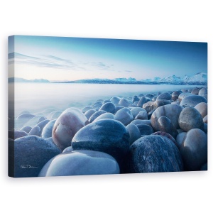 Tablou canvas - Un Ocean De Timp, Pietricica, Plaja, Ocean, Norvegia, Troms, 50 x 80 cm