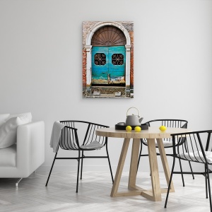 Tablou canvas - Usa Venetiana, Colorata, Albastru, Alb, 60 x 90 cm - Img 4