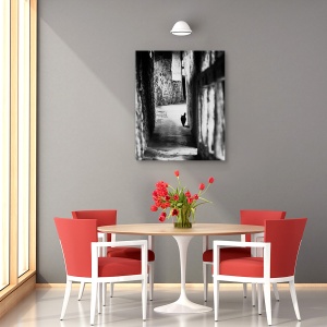 Tablou canvas - Vanator Tacut, Pisica, Intuneric, Vanatoare, Alee, Animal, 60 x 75 cm - Img 4