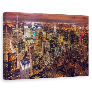 Tablou canvas - Viata de noapte, Orase si arhitectura, Sua, Manhattan, New York, 60 x 90 cm