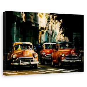 Tablou canvas - Vino Cu Mine In Lumina Diminetii, Cuba, Lampi Stradale, Masini, Trafic, 40 x 60 cm