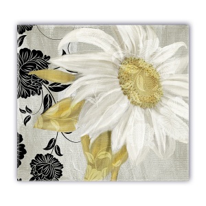 Tablou Canvas - Vintage, Flori, Alb, 60 x 60 cm