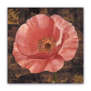 Tablou Canvas - Vintage, Lalea, Floral, Roz, 60 x 60 cm