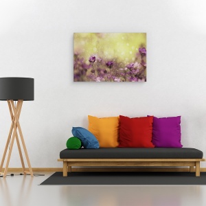 Tablou canvas - Vis Violet, Mov, Floare, Lunca, Gradina, Macro, 80 x 120 cm - Img 2