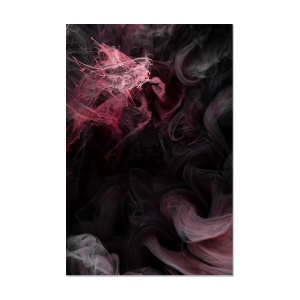 Tablou Canvas - Vopsea acrlilica in apa, Nori in culori, Fluid, Dinamic, Abstarct, 60 x 90 cm
