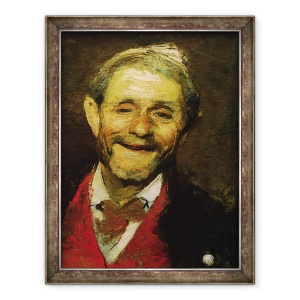 Tablou inramat - A Beridze - Batranul razand, 70 x 90 cm