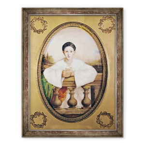 Tablou inramat - A. Trouve - Portretul lui Gaspard Deburau 1796-1846 ca Pierrot, 70 x 90 cm
