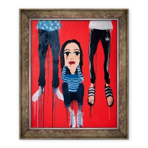 Tablou inramat - Abigail Phang Gung Fook - Te asculta? 2018, 50 x 60 cm