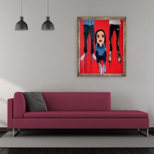 Tablou inramat - Abigail Phang Gung Fook - Te asculta? 2018, 50 x 60 cm - Img 2