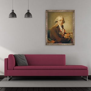 Tablou inramat - Adelaide Labille-Guiard - Portretul lui Francois-Andre Vincent 1746-1816, 50 x 60 cm - Img 2