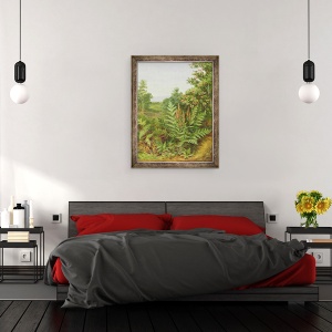 Tablou inramat - Albert Durer Lucas - Caprifoi si Ferigi, 60 x 80 cm - Img 3
