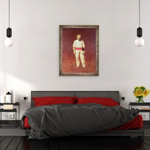 Tablou inramat - Albert Letchford - Richard Burton 1821-90 in rochie de scrima, 60 x 80 cm - Img 3