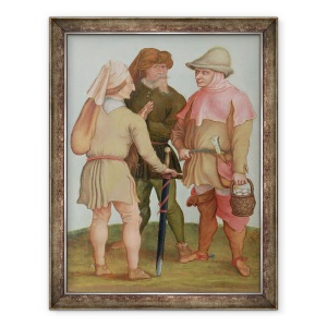 Tablou inramat - Albrecht Durer - Trei tarani, 70 x 90 cm