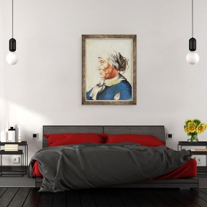 Tablou inramat - Alexander Marshal - seful unui batran, 60 x 80 cm - Img 3