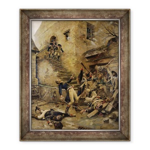 Tablou inramat - Alexandre Bloch - Moartea generalului Beaupuy, 50 x 60 cm
