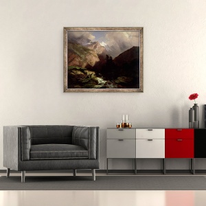 Tablou inramat - Alexandre Calame - Jungfrau, 70 x 85 cm - Img 2