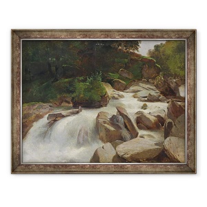 Tablou inramat - Alexandre Calame - Studiu River, 70 x 90 cm