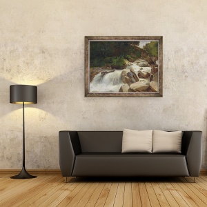 Tablou inramat - Alexandre Calame - Studiu River, 70 x 90 cm - Img 2
