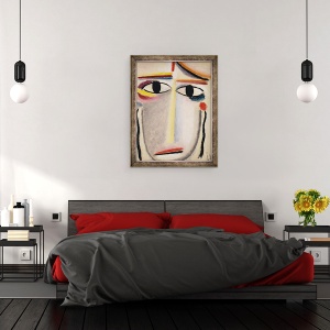 Tablou inramat - Alexej von Jawlensky - Cap Femeie, 70 x 90 cm - Img 3