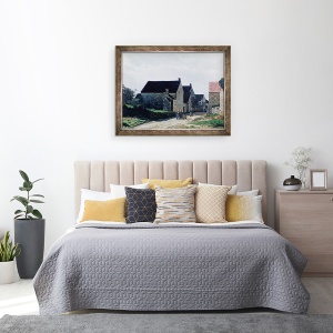 Tablou inramat - Alfred Sisley - Femeile merg in padure, 60 x 80 cm - Img 3