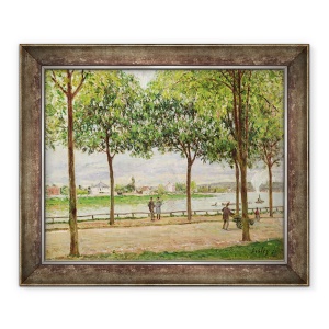 Tablou inramat - Alfred Sisley - Les Promenade des Marronniers, St Cloud, 70 x 85 cm